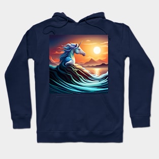 Mystical Unicorn Horizon - Dawn and Dreamscape Hoodie